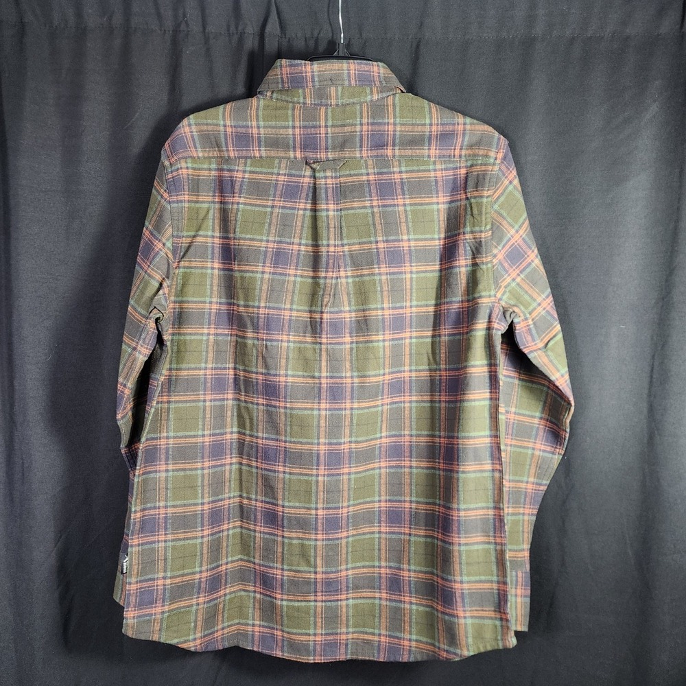 Eddie Bauer Men Plaid Flannel Shirt Green Size Medium M Long Sleeve Button Down - Picture 7 of 7